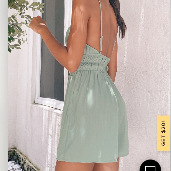 Lulus Sage Green Romper - Picture 2 of 4